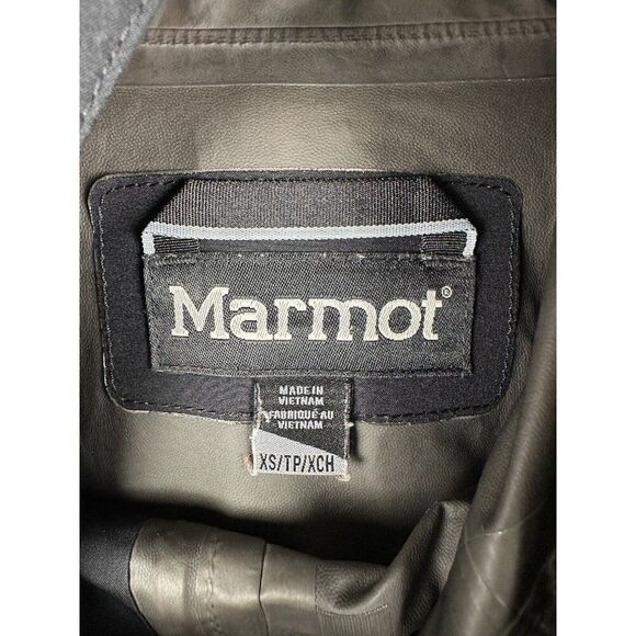 Marmot Essential Lightweight Waterproof Black Rain Jacket GORE-TEX Womens XS EUC - Picture 3 of 12